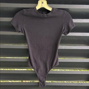 SKIMS  Classic Black Tee Bodysuit